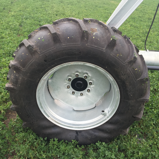 14,9" x 24" tyre with galvanized rim